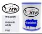 Preview: Mitsubishi, Yosemite White, PW1: 500ml Lackdose, von ATW Autoteile West.